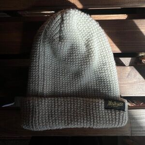 Northside of the Map Off White Cream Knit Beanie Toque